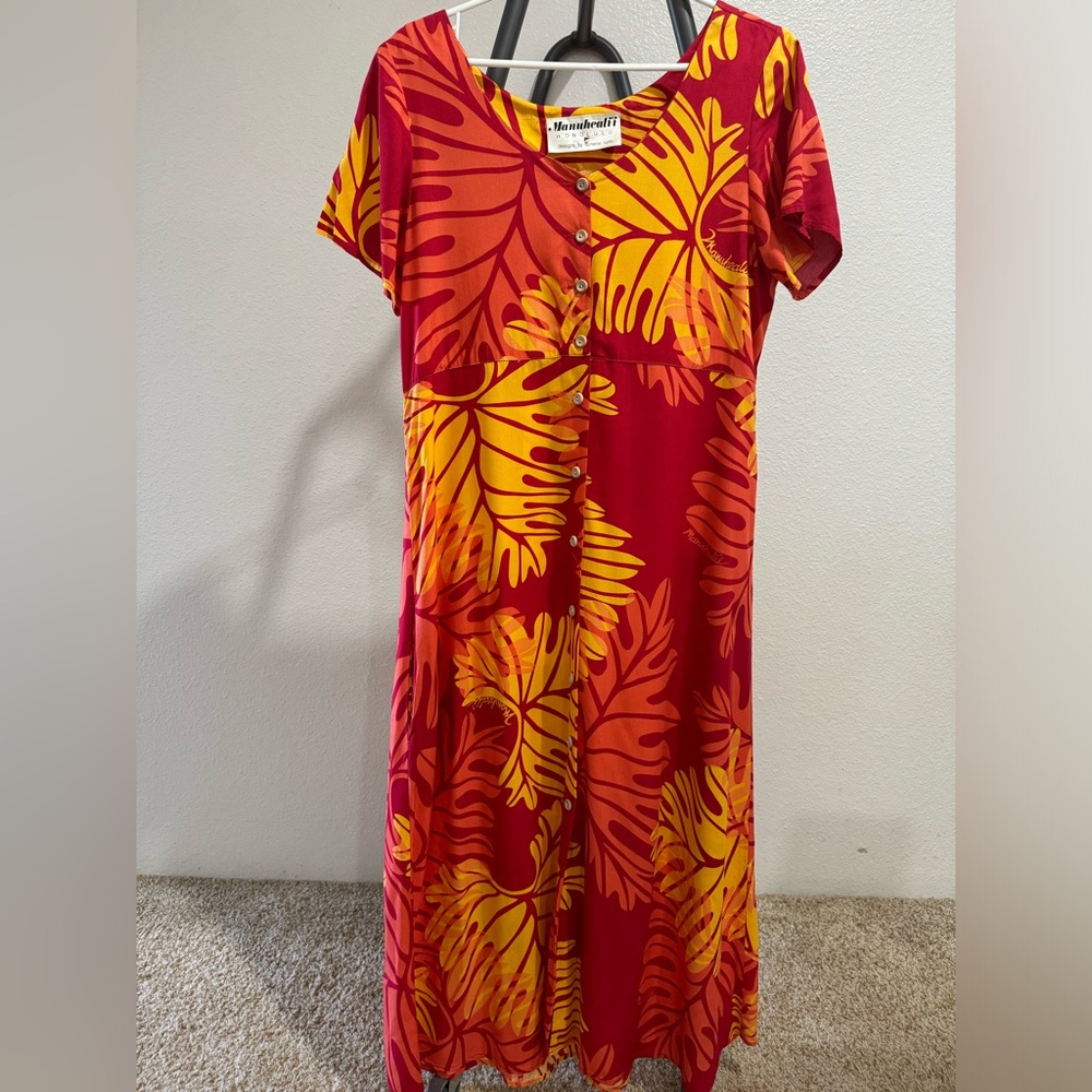 VINTAGE Manuheali’i Floral Long Dress
